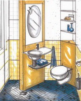 Drehdusche - Entwurf